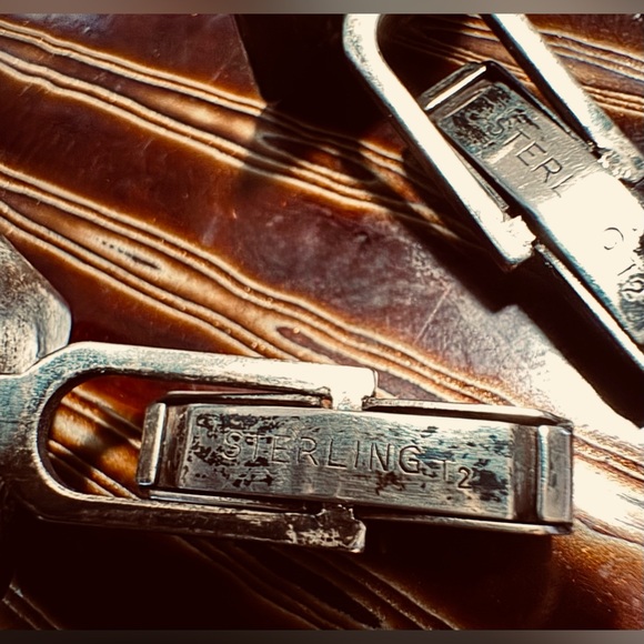 Vintage Sterling Cuff Links - Picture 3 of 4